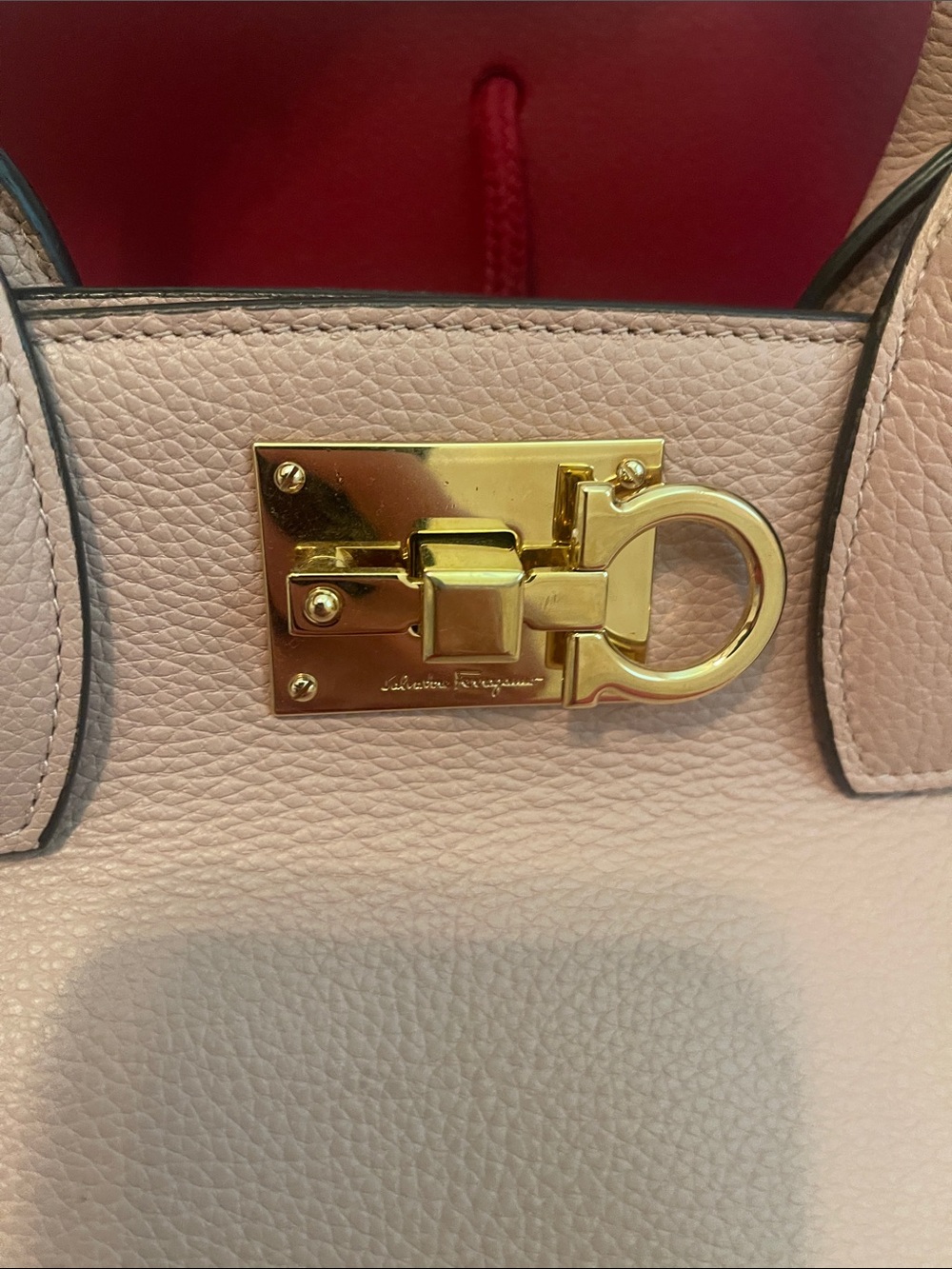 Salvatore Ferragamo Blush Pink Leather Top-Handle Satchel - Picture 2 of 10